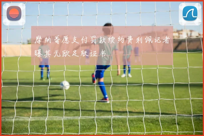 摩纳哥愿支付罚款续约费利佩记者曝其无欧足联证书
